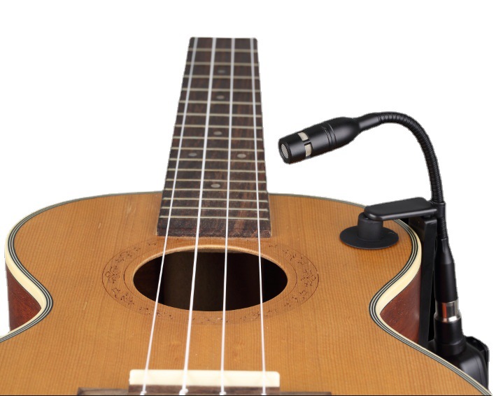 Micrófono de instrumento Pipa guitarra acústica jugando micrófono único inalámbrico o clip 0-15,8 CM