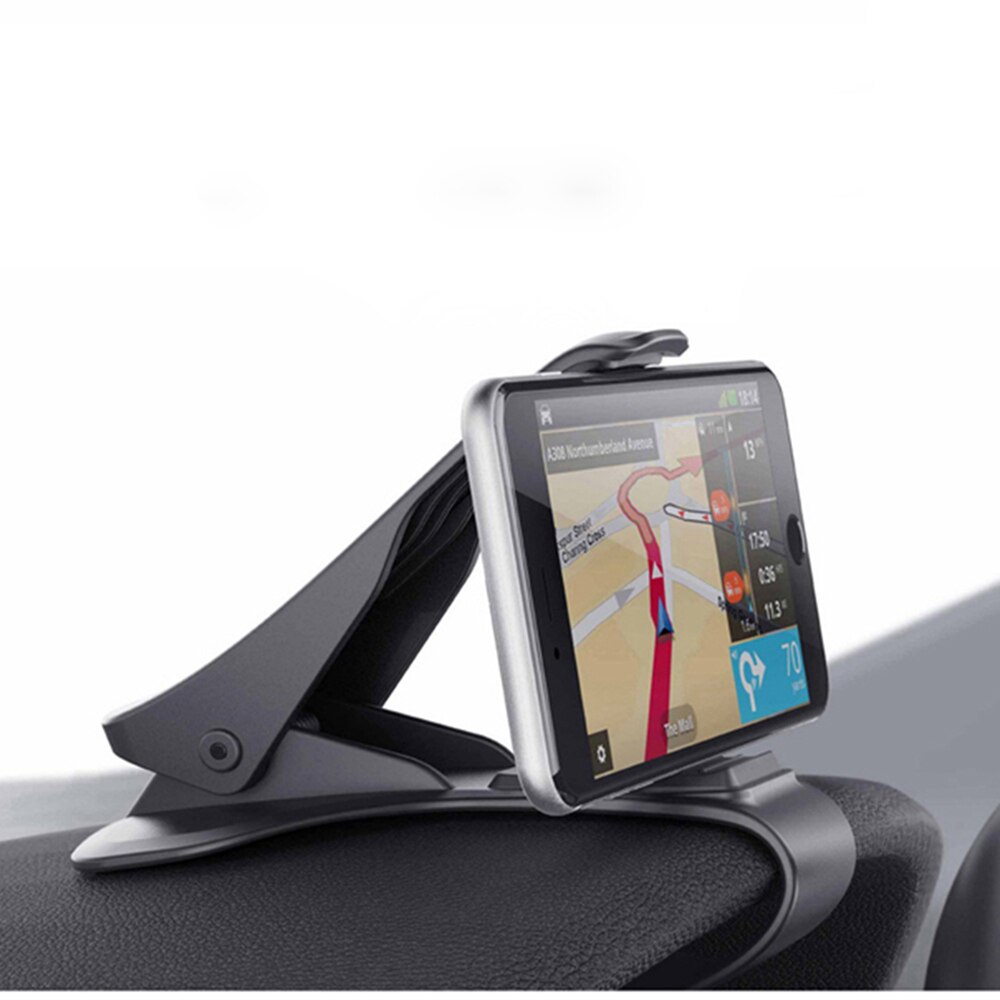 Rylybons Universal Antislip Zwarte Auto Telefoon Houder Dashboard Mount Clip Verstelbare Telefoon Stand Beugel voor iPhone Samsung Xiaomi