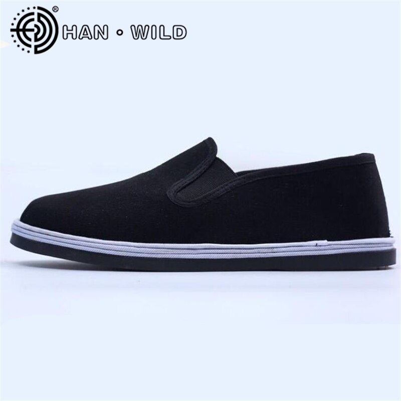 Oude canvas schoenen van beijing, handgemaakte antislip herenschoenen, chinese kungfuschoenen, casual schoenen voor mannen, sneakers, vechtsportschoenen