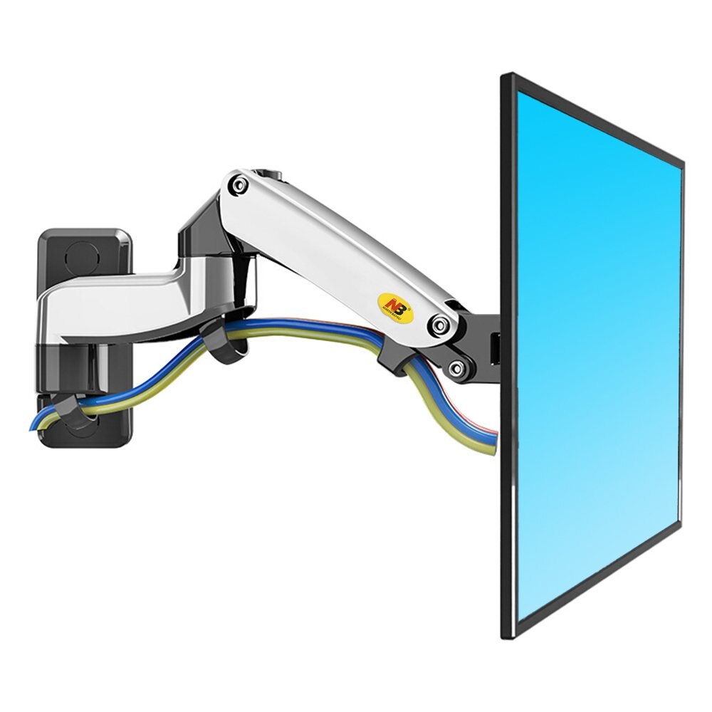 Nb-suporte de parede para monitor de movimento, 17 polegadas a 27 polegadas, monitor de lcd, com mola a gás ajustável, bayou f150