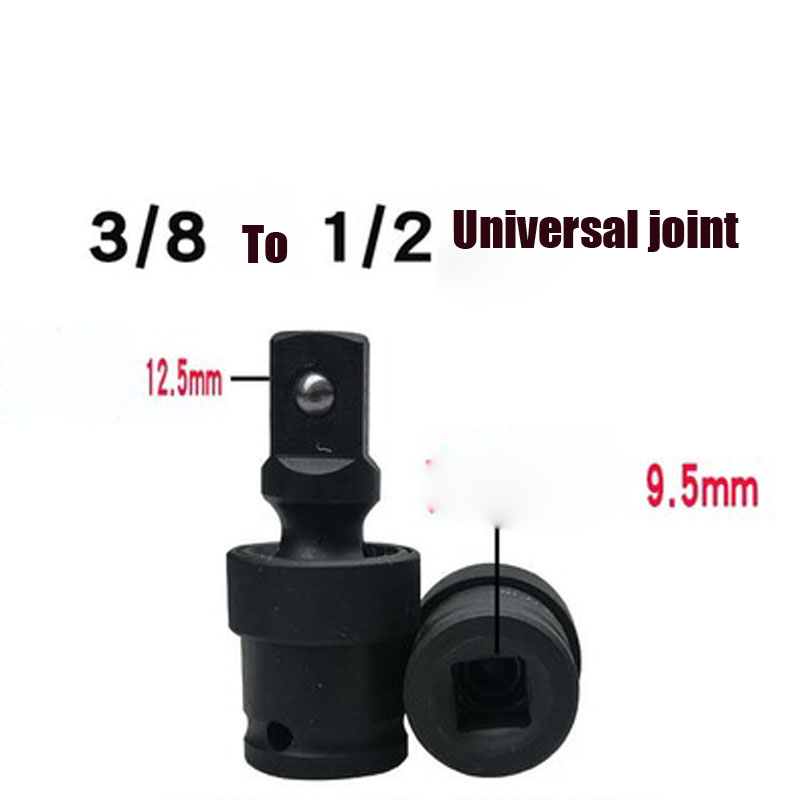 1PCS 1/2 3/4 1 Inch Drive Impact Socket Adapeter Cr-Mo Air Impact Adapter Converter Reducer Joint Converter Repair Tools: 3-8 to 1-2 joint