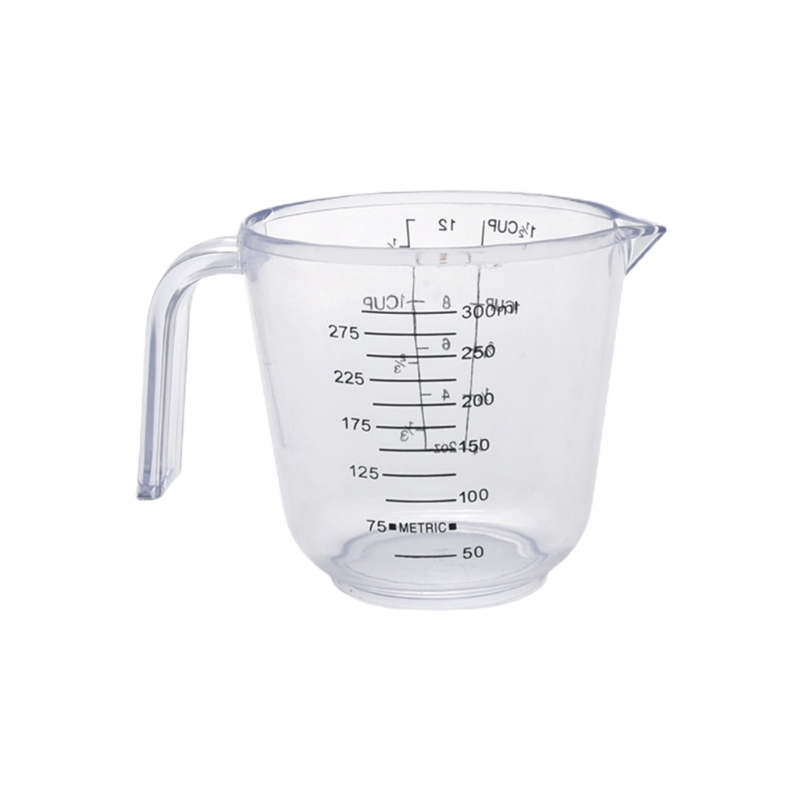 Clear Plastic Measuring Cup with Scale Measurement Stackable Flour Sugar Water Measure Jug Kitchen Baking Tool