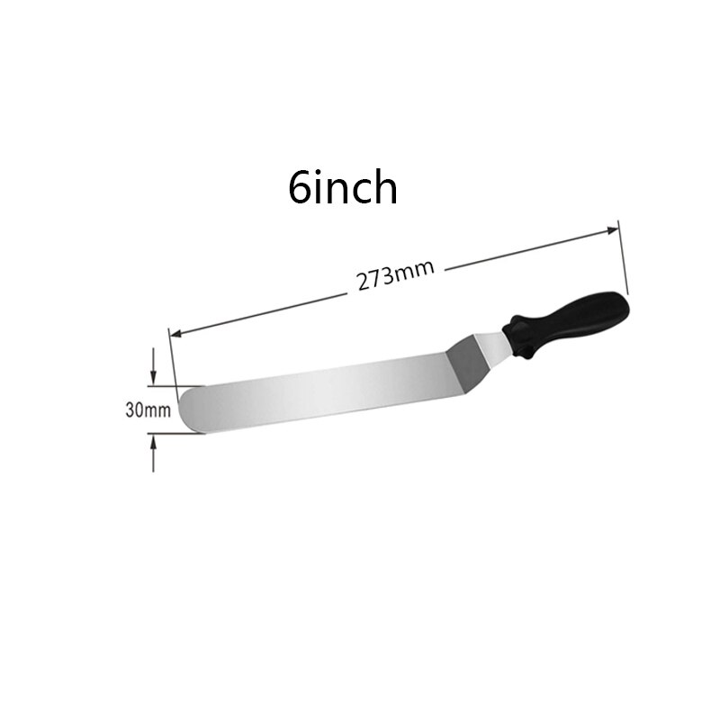 Plato giratorio antideslizante para pasteles, Soporte redondo para cocina, herramientas para hornear, masa de pastelería, herramientas de decoración de pasteles, espátula para glaseado: 6inch