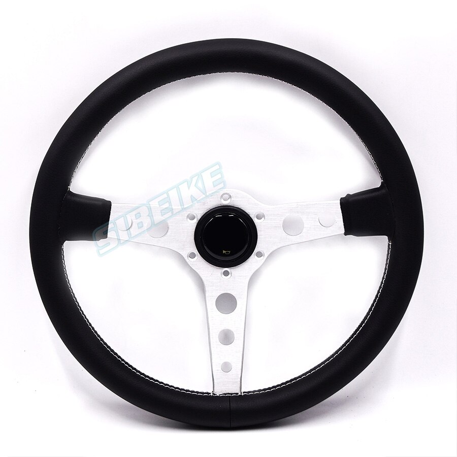 Universal 14 Inch Leather Racing Car Steering Whee... – Grandado