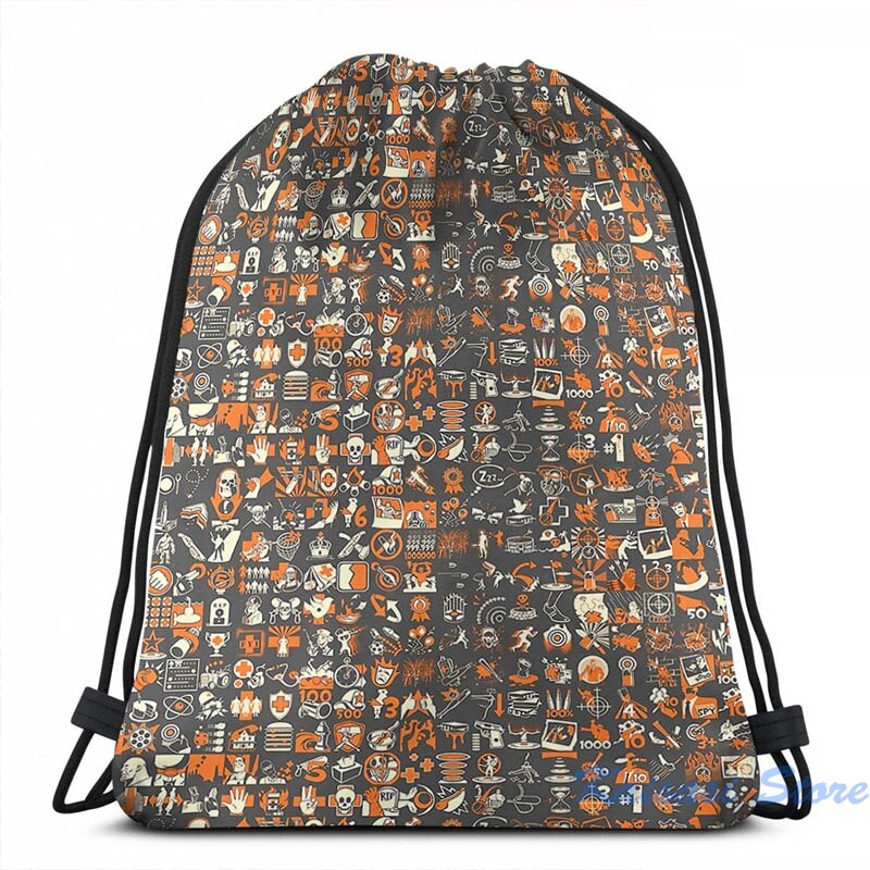 Team Fortress 2 Achievement Pattern USB Charge Backpack men School bags Women bag Travel laptop bag