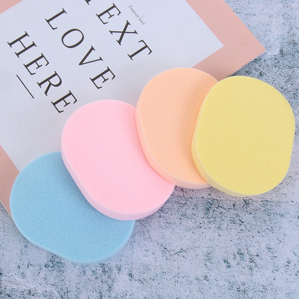 4 colores Natural Konjac Konnyaku cosmético puff facial cara de esponja limpieza profunda cuidado Facial maquillaje facial en polvo Herramientas de limpieza
