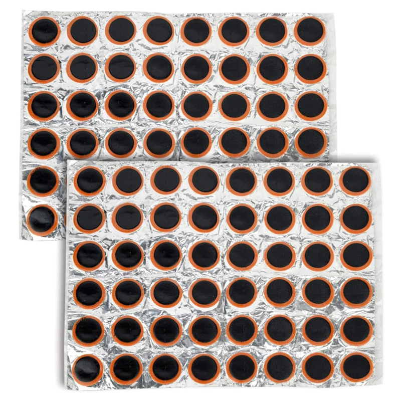96/48PCS Rubber Puncture Patches Bicycle Tire Tyre Tube Repair Cycle Patch Kit No Glue Bicycle Inner Tube Puncture Repair Tools