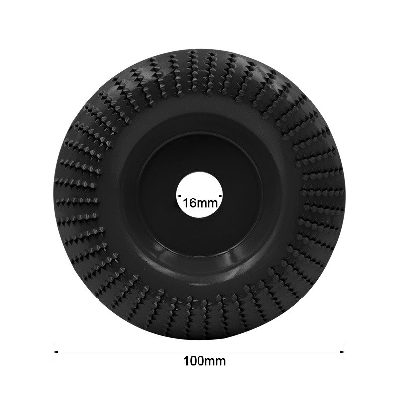 Gorąca sprzedaż wolframu drewno karbidowe tarcze szlifierskie szlifierka kątowa tarcze szlifierskie metalowe plastikowe drewno narzędzie ścierne: 100mm black arc