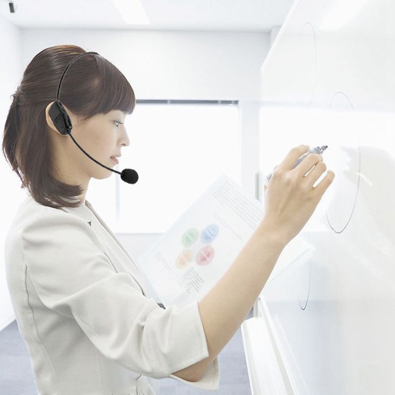 2.4G Wireless Microphone Headset Megaphone Radio Bluetooth Microphone For Speech Loudspeaker Teaching Meeting Guide