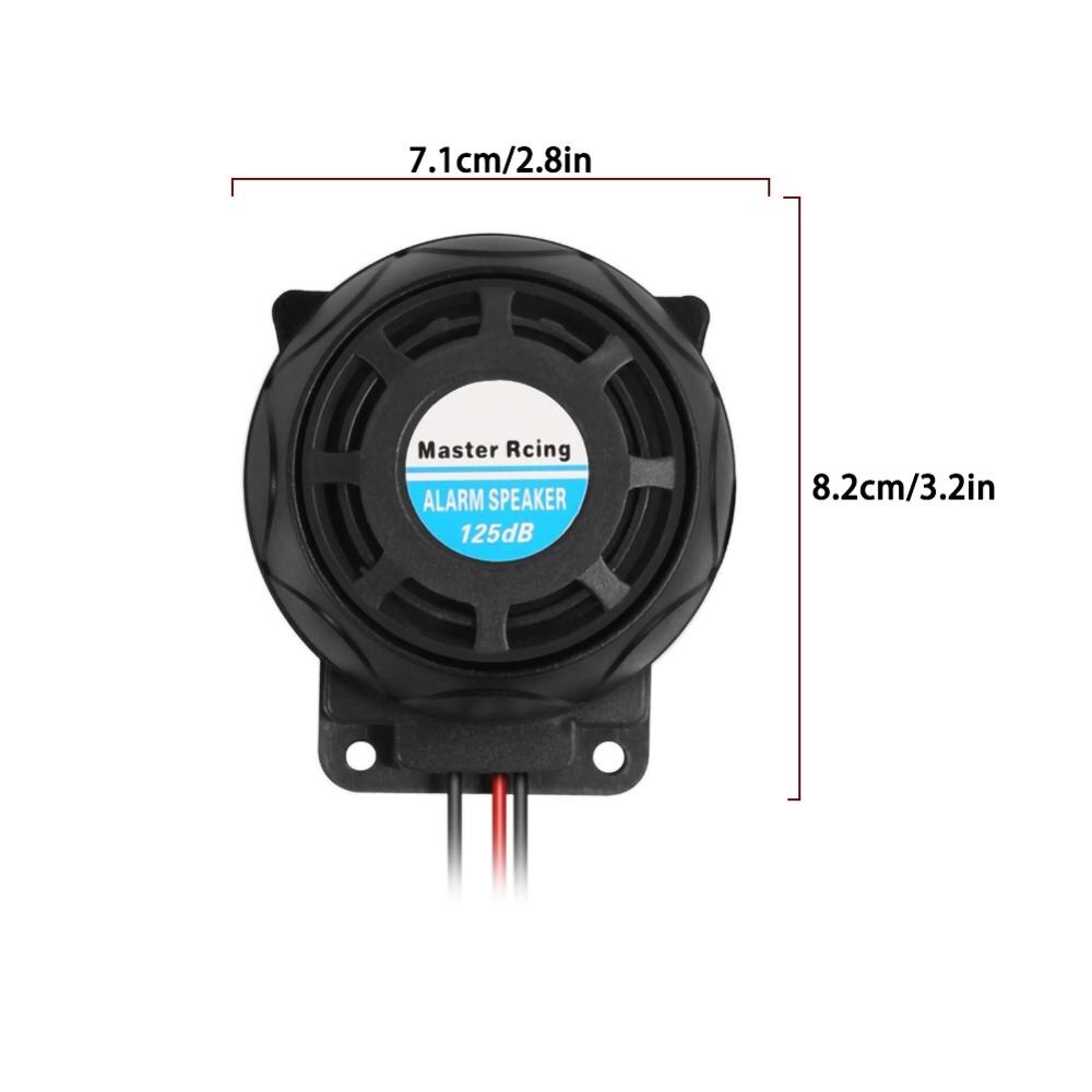 12V Dual Afstandsbediening Motorfiets Alarm,105-125dB Motorfiets Afstandsbediening Alarm Hoorn Anti-Diefstal Beveiliging