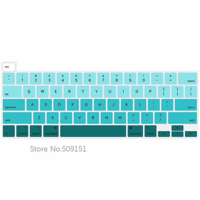Housse de protection en Silicone pour MacBook Pro 16 pouces, couleur arc-en-ciel, Touch Bar et Touch ID A2141, pour clavier anglais et américain