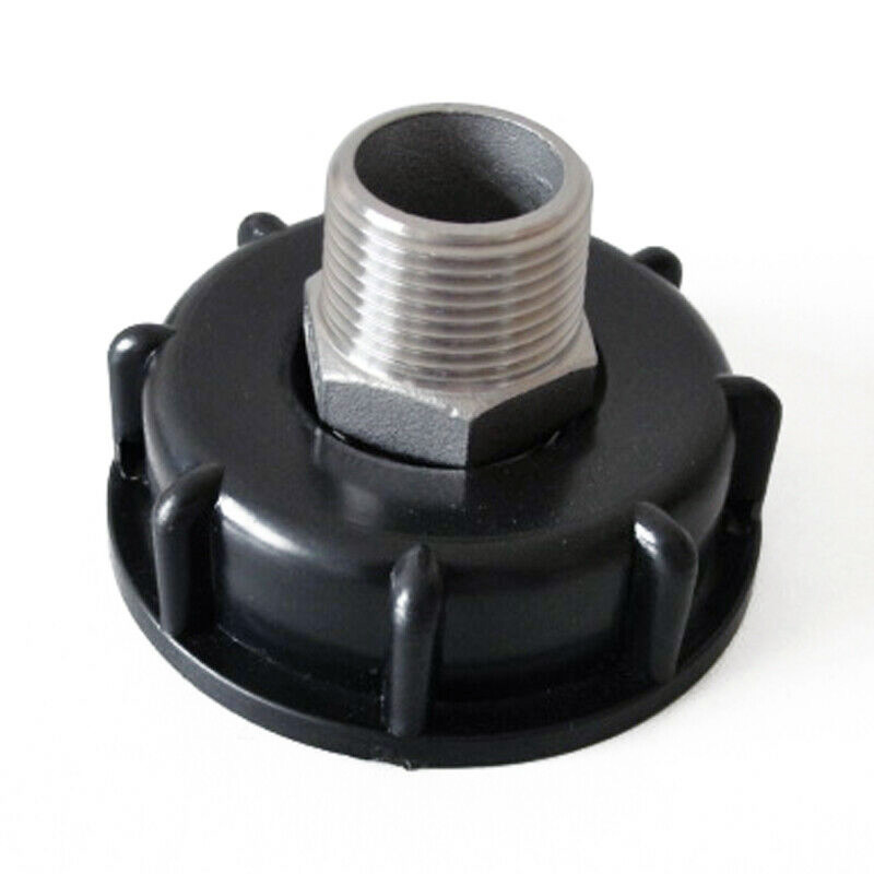 60mm Gewinde IBC Wassertank Adapter Garten Armaturen Ersatz 1/2 "3/4" 1 "Kunststoff Für IBC Container Abfluss Stecker S60x6
