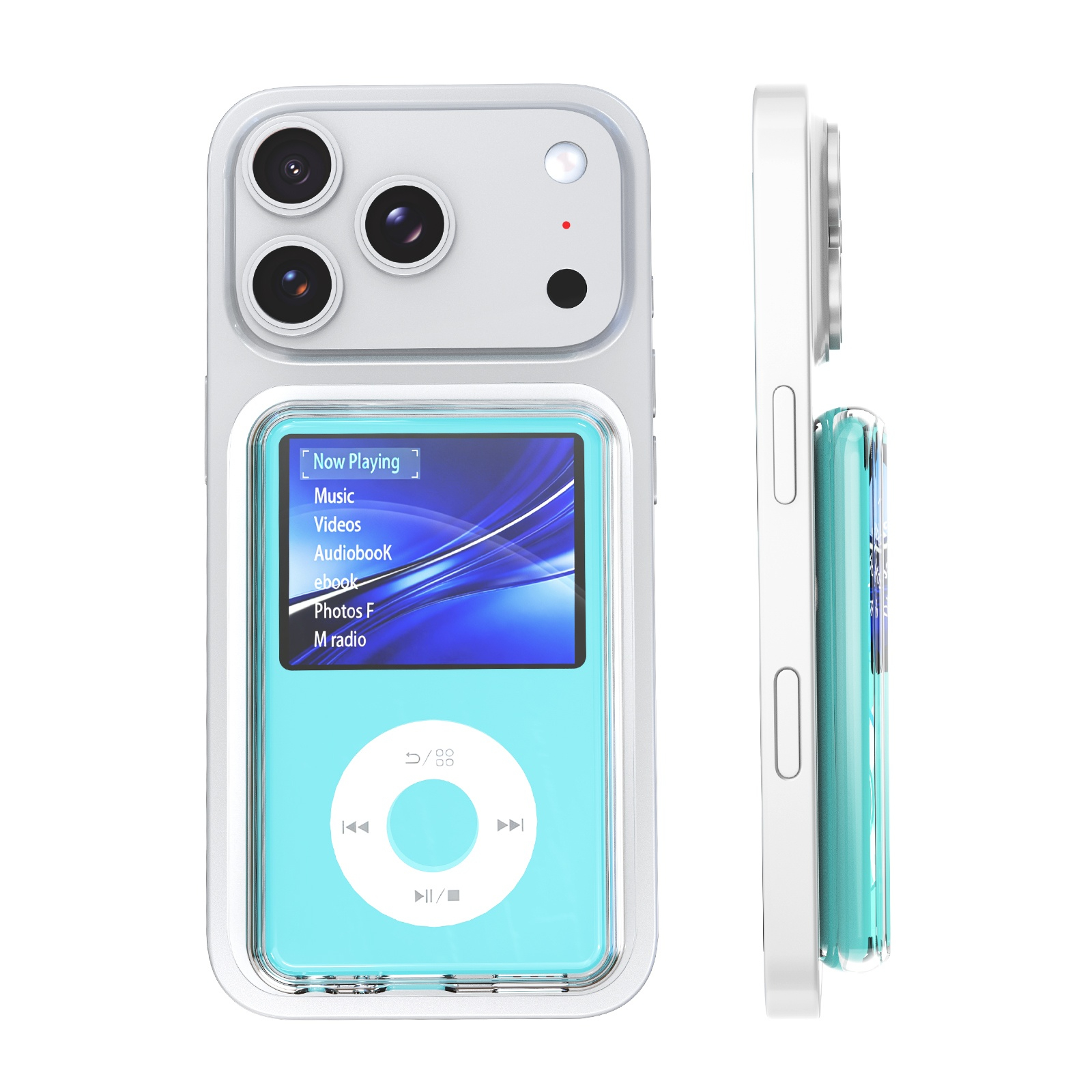 For INNIOASIS Y1 Magnetic Ultra-Thin Clear TPU Case Portable MP3 Player Cover Supports MagSafe Charging