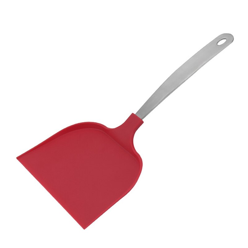 Kitchen Bread Non Stick Paddle Oven Stainless Steel Handle Household Pizza Peel Cake Shovel Hole Anti Slip: red