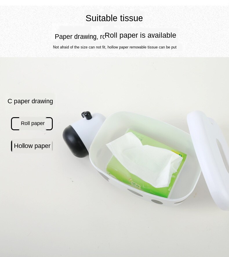 Leuke Koe Tissue Box Tandenstoker Houder Dual-Gebruik Servethouder Keuken Woonkamer Auto Papieren Handdoek Container Tissue Doos waterdicht