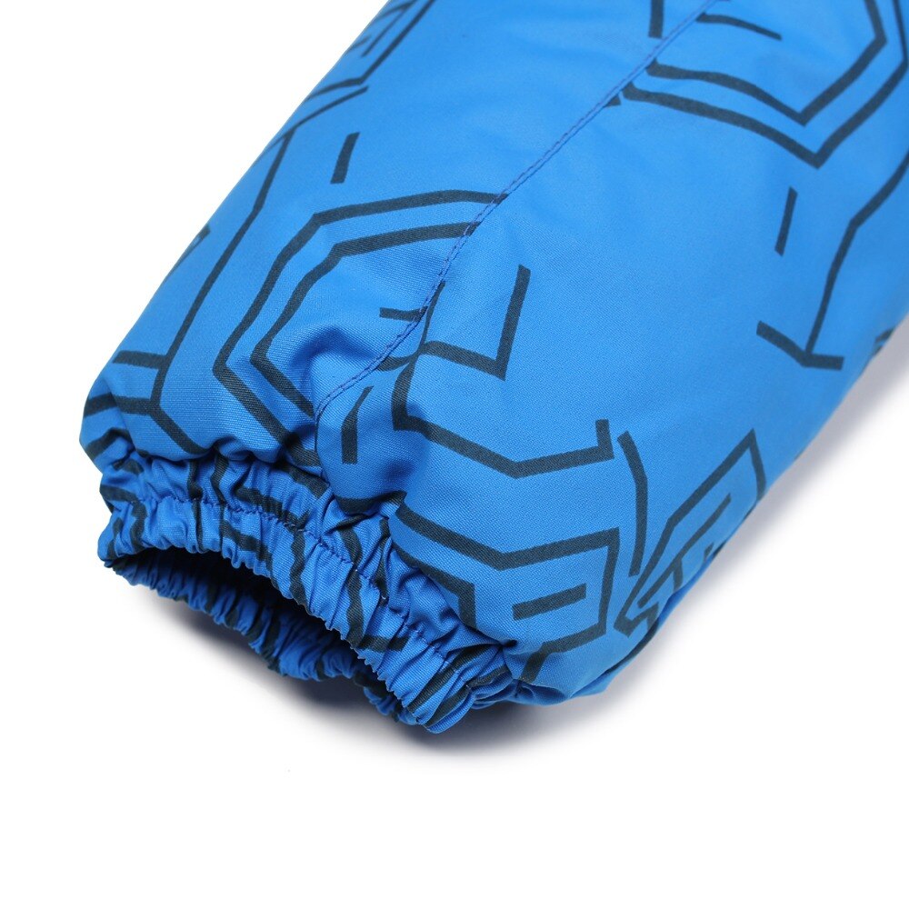 Moomin Jongens Winter Romper Enkele Breasted Jongens Winter Kleding Hooded Blue Geometrische Baby Jongens Winter Warm Snowsuit