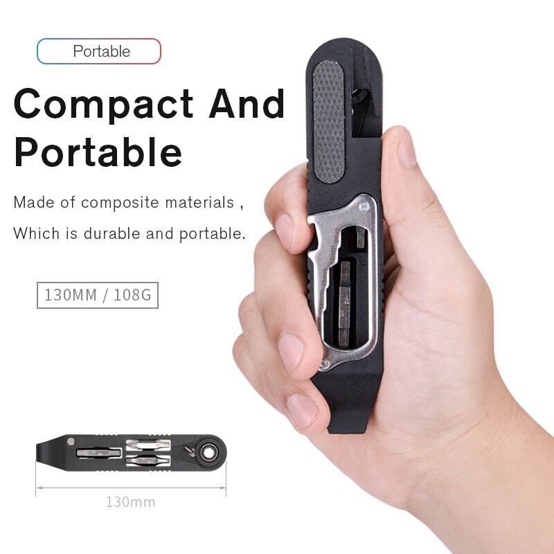 Bike Repair Tools Kit Bicycle Accessaries Portable Hex SpokeTyre Lever Allen Wrench Bits Compact Multitool Cycling Tools