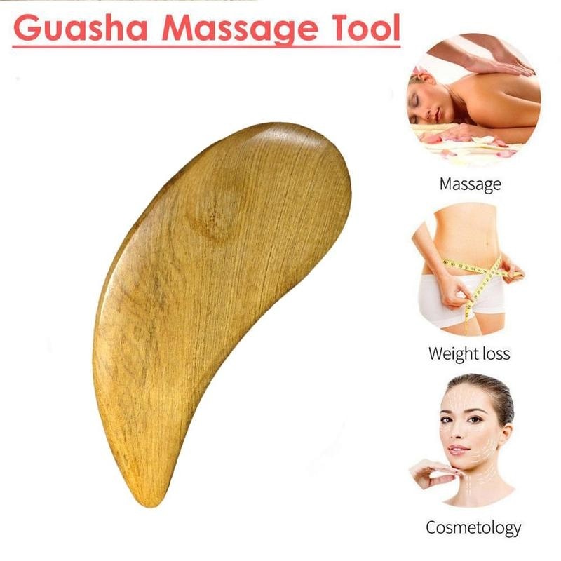 Natuurlijke Houten Gua Sha Tool Schrapen Massage Board Voor Gezicht, Rug En Schouder, Full Body Afslanken Massage Platen