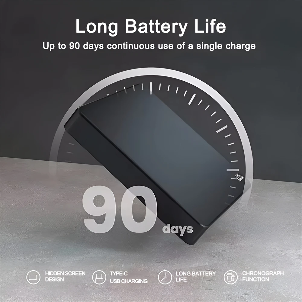 Usb-laddningsbar digital display för hemmakök med tidtagning, kaffevåg med 3kg/0.1g touchknappar, elektronisk bagerivåg