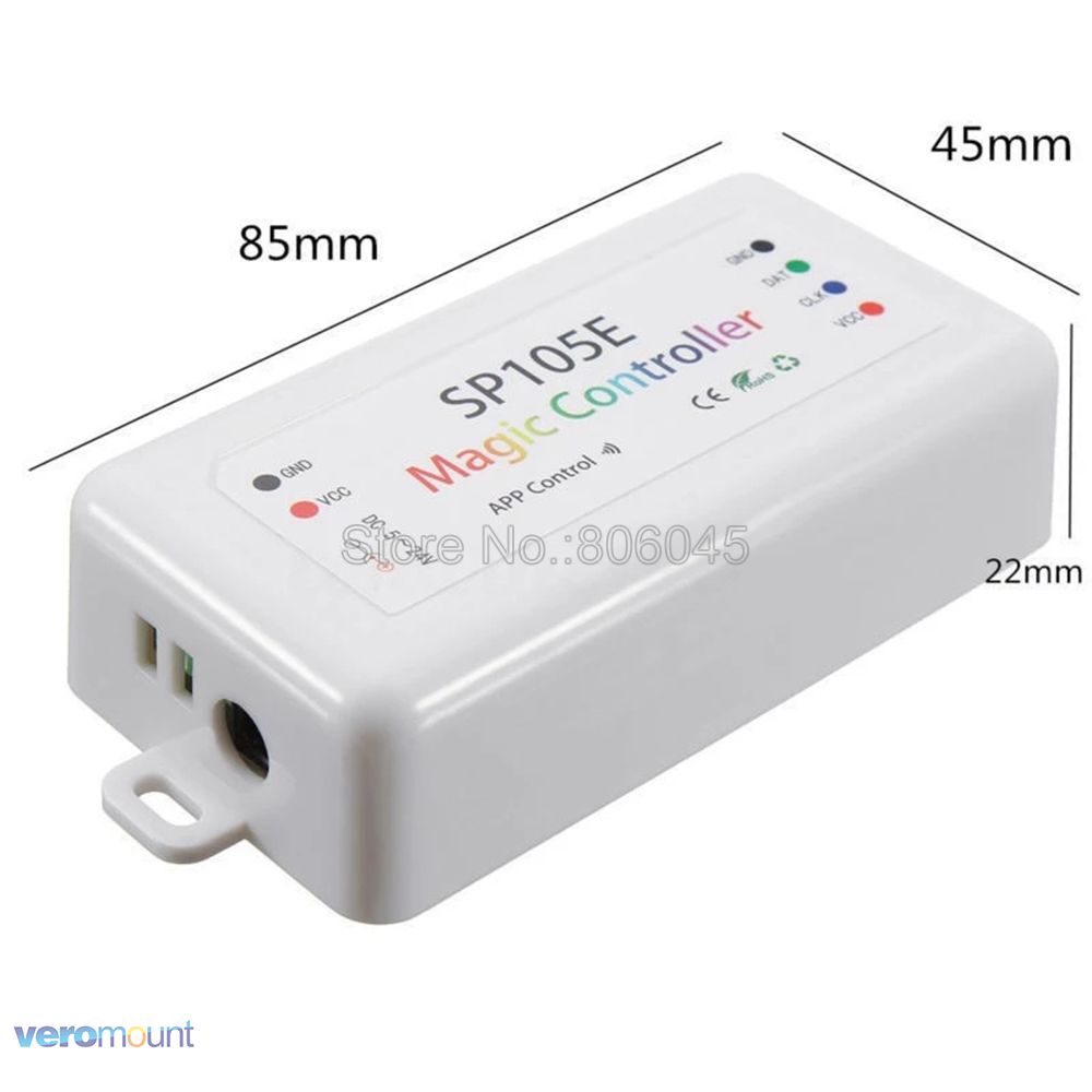 WS2812B WS2811 Led Controller SP105E Bluetooth App Control Apply for WS2812 WS2811 SK6812 RGBIC Led Lights DC5-24V Magic Color