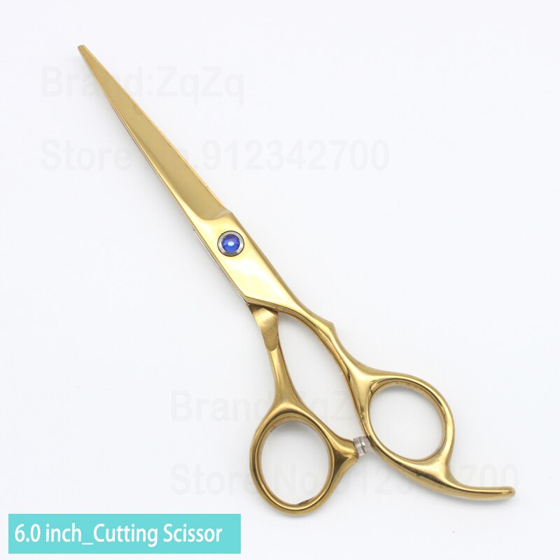 Zqzq Kappersscharen 6 Inch Haar Schaar Professionele Kapper Schaar Snijden Dunner Styling Tool Kappers Shear: Gold Cutting