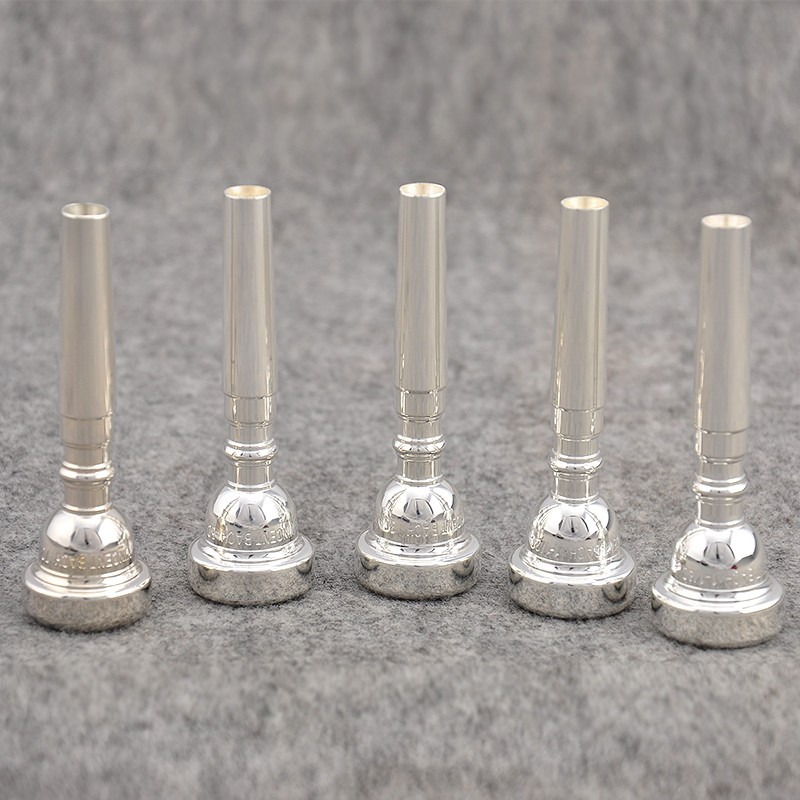 BACH Bb Trumpet Mouthpiece 7C 5C 3C Size Pro Silver/Gold Plated Copper Musical Brass Instruments Trumpet Accessories