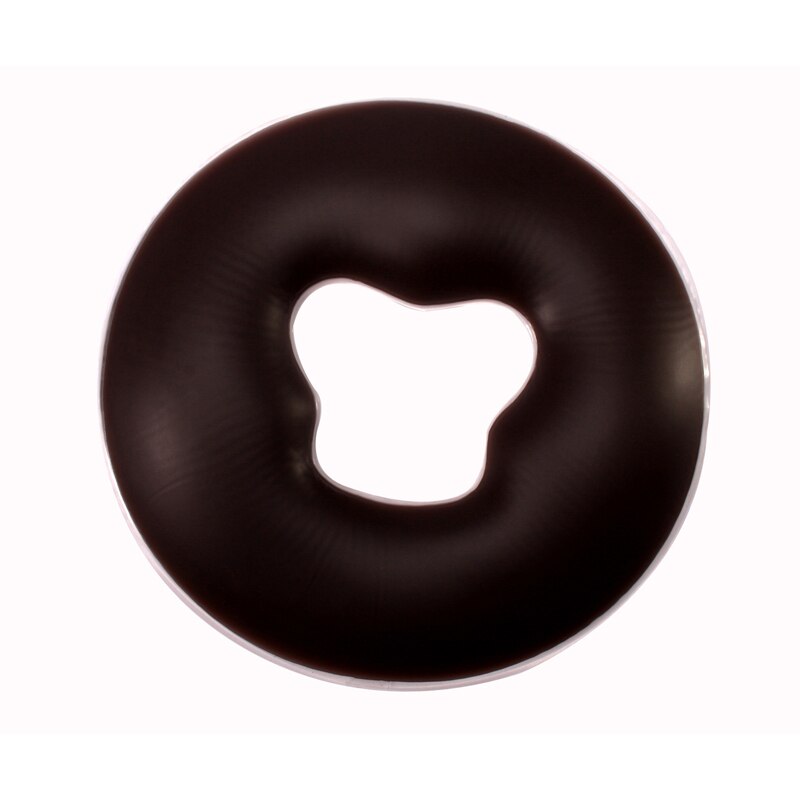 Almohada de silicona en forma de U para el cuidado de la salud, almohadilla de Gel para Spa, descanso facial, masaje de espalda y cuerpo, cojín de cuna: Dark Brown