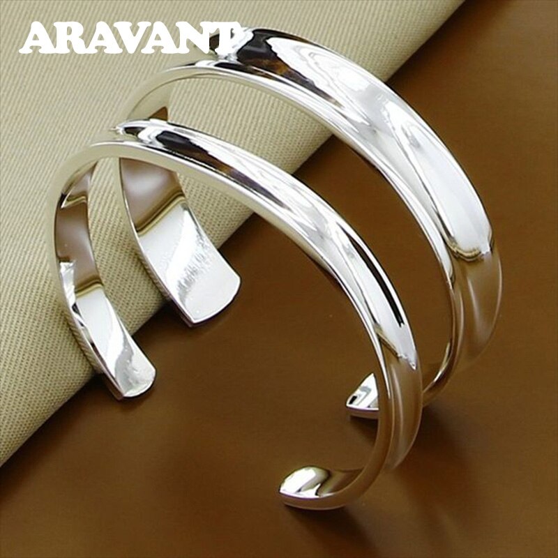 925 Zilveren Sieraden Sets Vintage Open Manchet Armbanden Armbanden Voor Vrouwen Sieraden Valentines