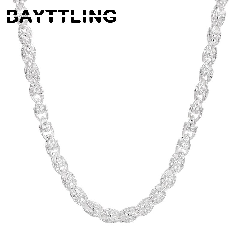 Bayttling 925 Sterling Zilver 20/24 Inch 5Mm Dragon Head Collier Voor Vrouw Man Party Mode Bruiloft Sieraden