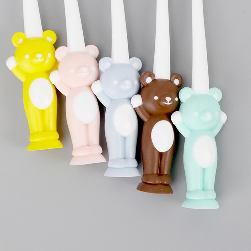 4Pcs Children's Toothbrush Soft Toothbrush Tooth Cartoon Training Toothbrush Baby Clean Mouth Care
