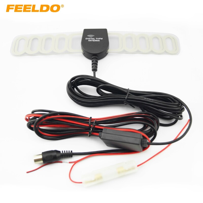 FEELDO Auto IEC Connector Actieve TV Antenne Antenne Met Ingebouwde Versterker # FD-954