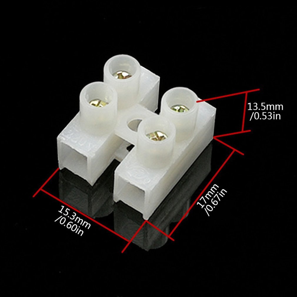 Durable Use 10A 2 Pins Electrical Cable Connectors Quick Splice Lock Wire Terminals Set