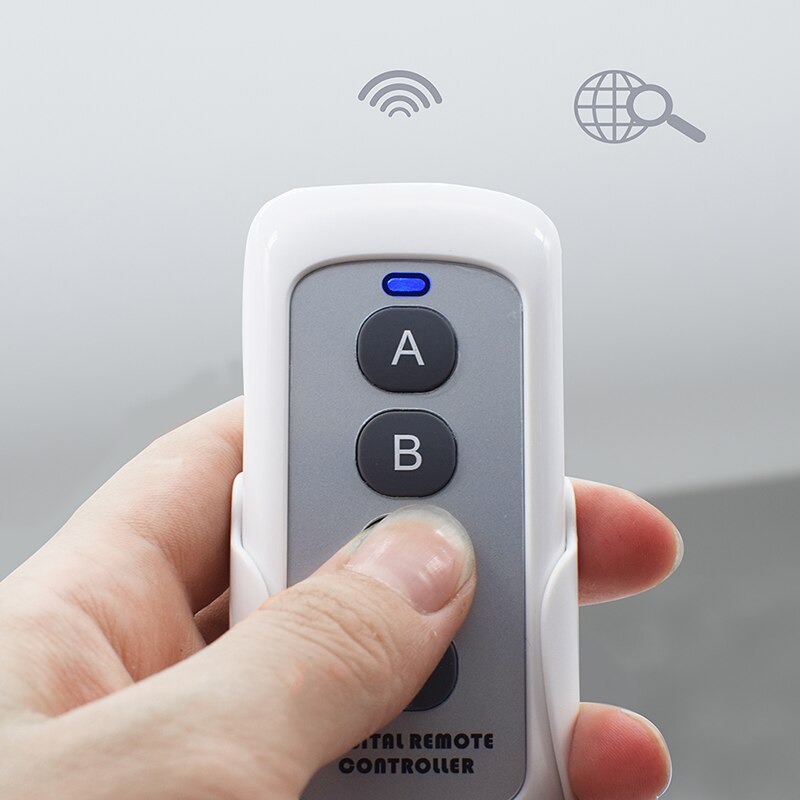 Universele 433Mhz Draadloze Afstandsbediening Kopie 433Mhz Vaste Code 100M Lange Afstand Controle Met Batterij & Remote beugel