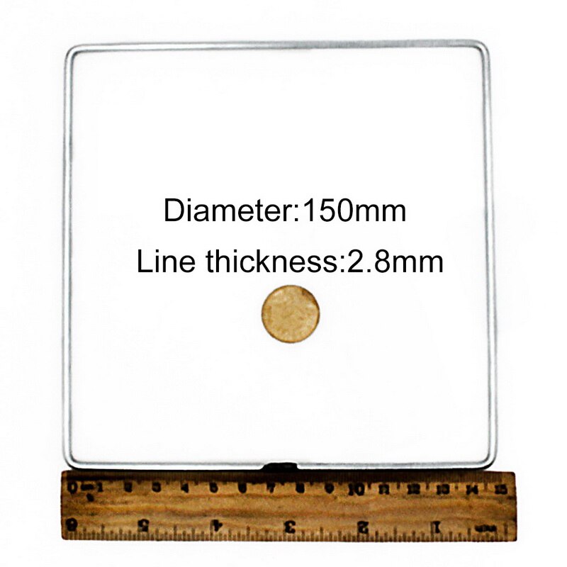 2pcs/set Metal Dream Catcher Moon Triangle Square Hoop for DIY Handmade Dreamcatcher Macrame Material Accessories Crafts: 2pcs Square 150mm