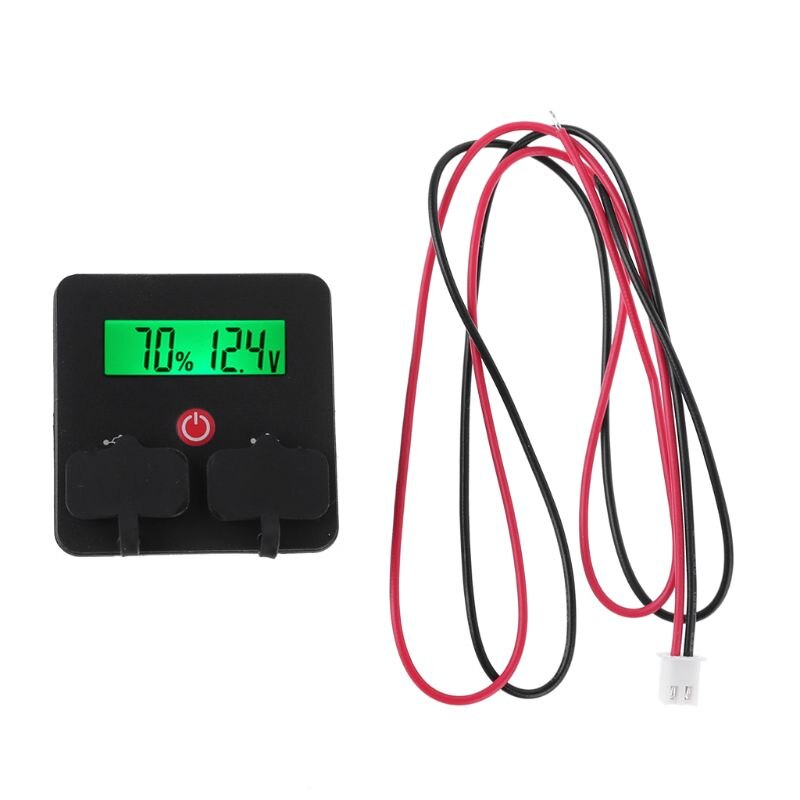 Universal 12V 24V Battery Capacity Indicator Waterproof Module with USB &amp; Switch