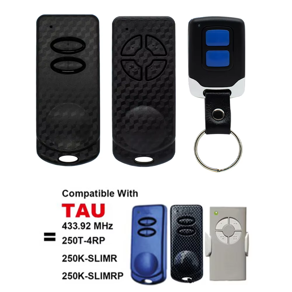 433.92MHz TAU 250T-4RP 250K-SLIMR 250K-SLIMRP Télécommande Ouvre-porte de garage Tau Rolling Code Émetteur à main