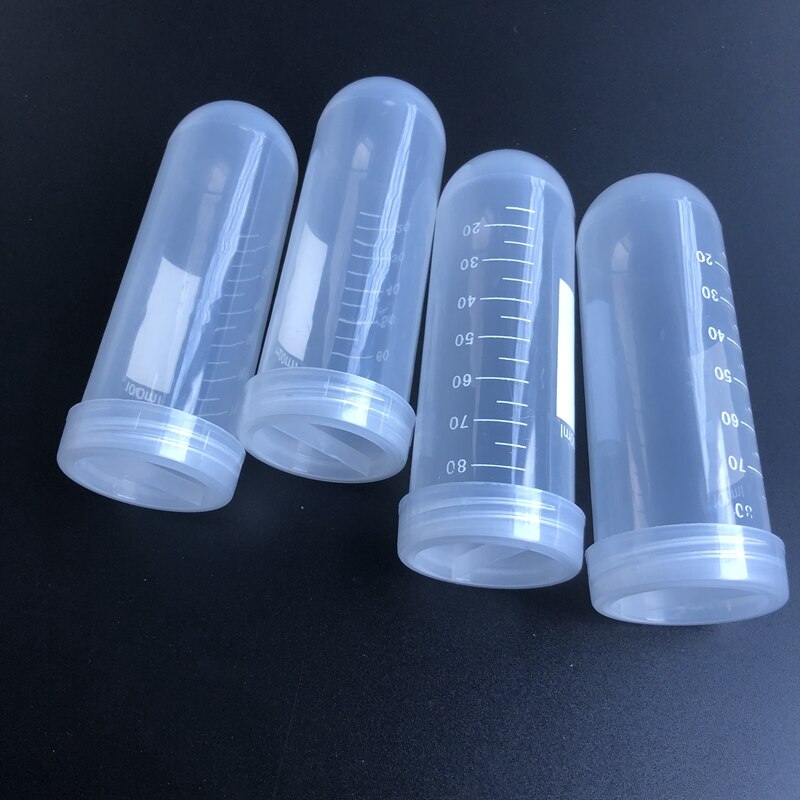 12pcs 100ml Plastic Centrifuge Tube with Scale Line Sample Tube with Screw Cover Cap use in PCR Analysis