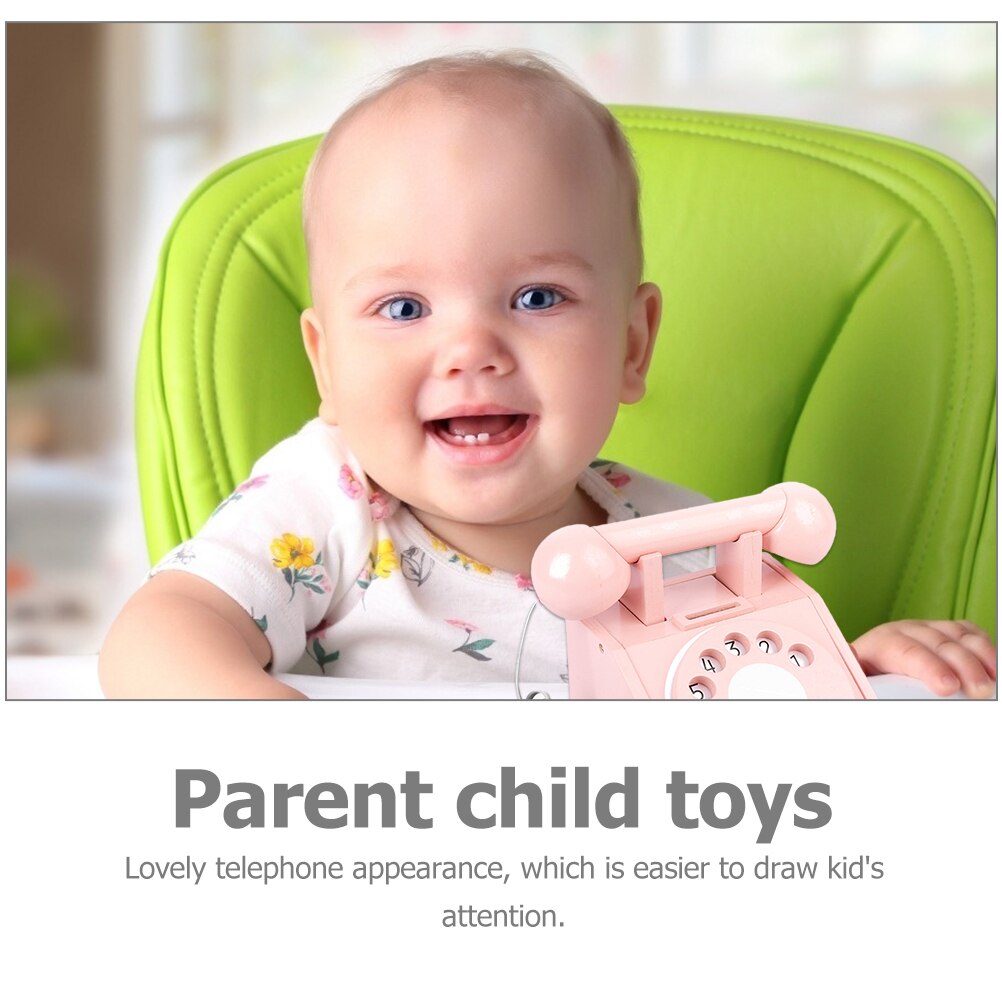 Holztelefon-spielzeug für #39 , spielhaus-partyartikel, interaktion