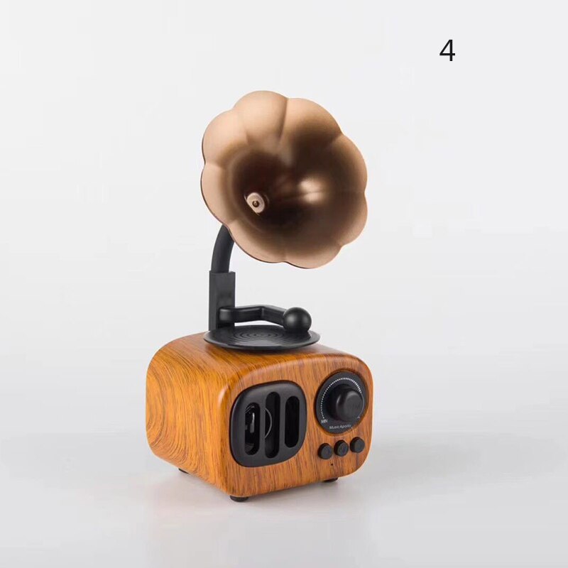 Bluetooth Computer Speaker Retro Laptop Speaker Draadloze Speakers met HD Audio Stereo ingebouwde Microfoon ING: 4