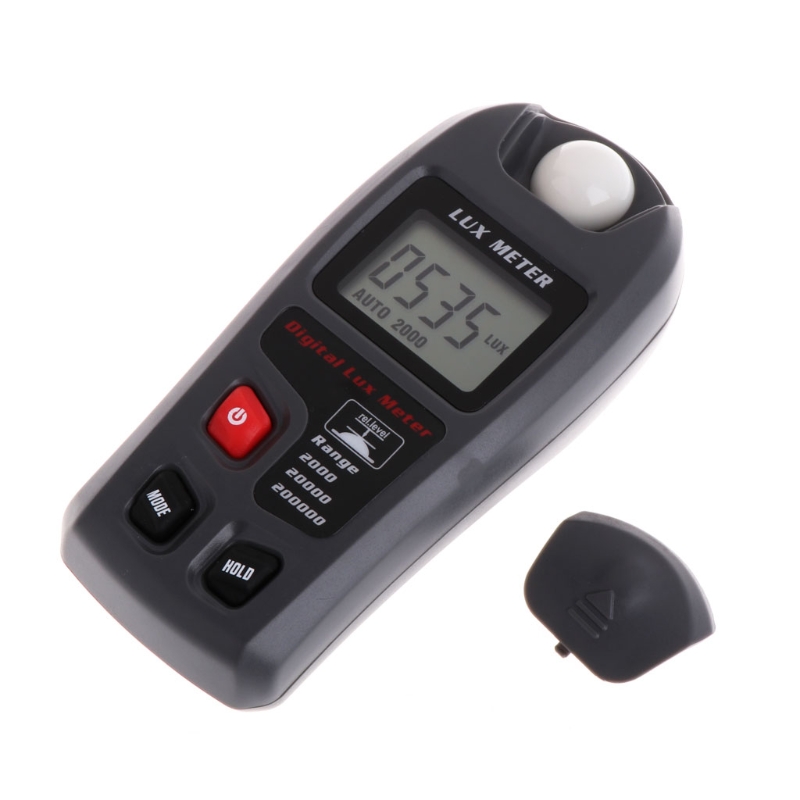 Digital Light Meter Luxmeter 0.1~200000Lux Light Meter Sensor Large LCD Display Luminometer Photometer