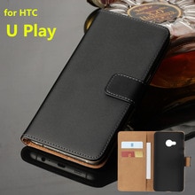 Premium Lederen Flip Cover Luxe Portemonnee Beschermhoes Voor HTC U Spelen kaarthouder holster telefoon shell GG