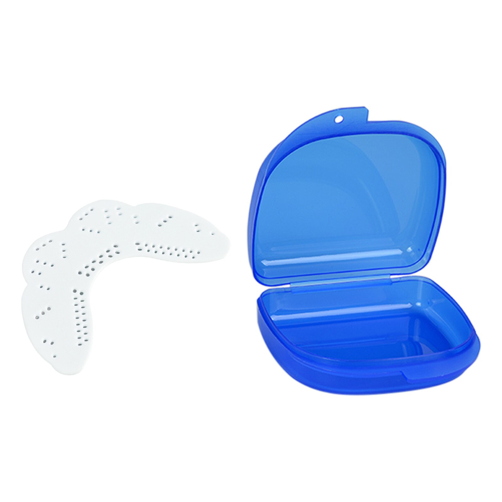 Voor Sanda Boksen Comfortabele Draagbare Met Gat Veilig Shield Eva Geurloos Gum Twee Kanten Lichtgewicht Sport Gebitsbeschermer Multicolor: WHITE