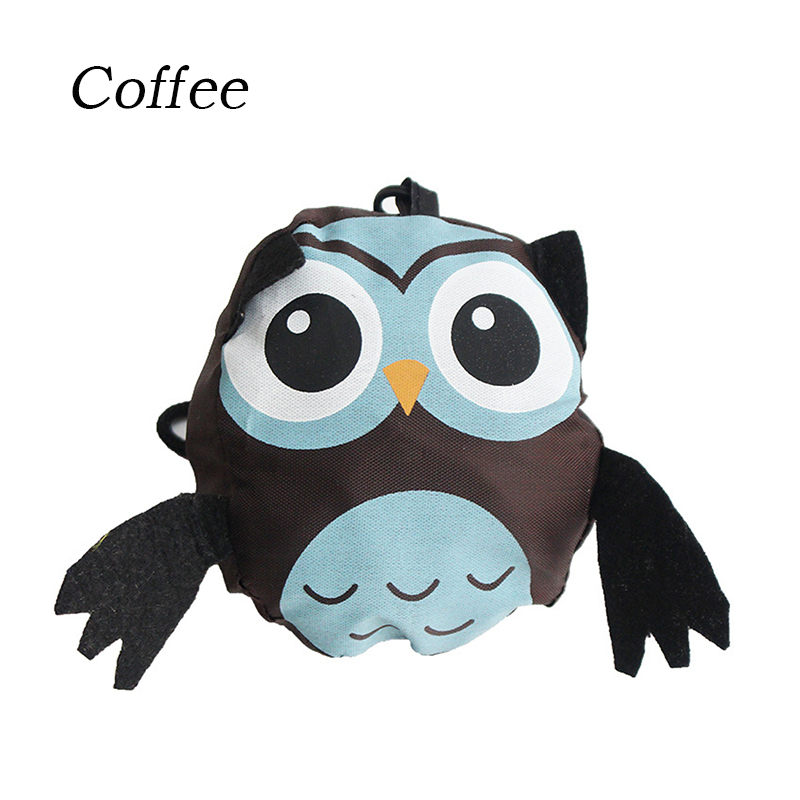 Foldable Animal Owl Shape Folding Shopping Bag Eco Friendly Ladies Reusable Tote Bag Portable Travel Shoulder Bag: 03