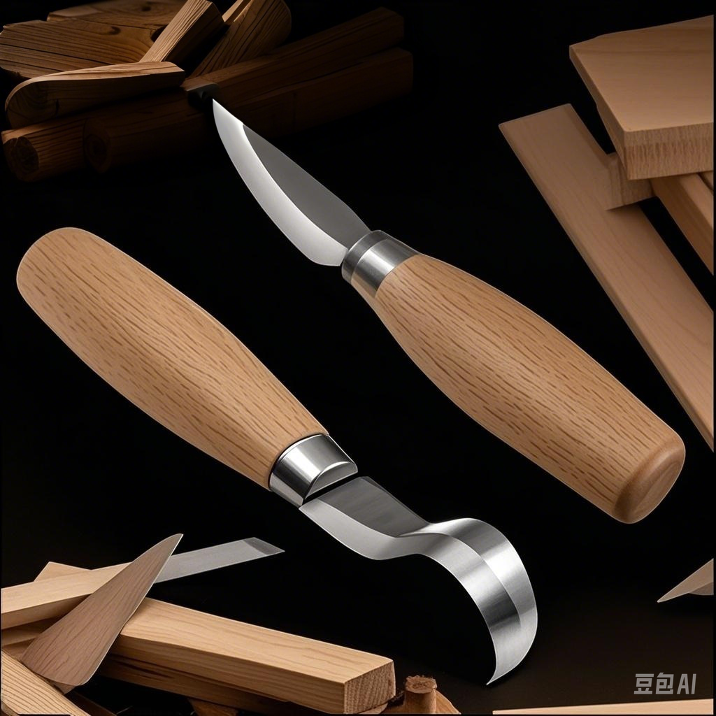 Houtsnijwerk Mes Beitel Haak Mes Carving Tools Ergonomische Houtbewerking Lepel Duurzame Kromme Beginners Sculpturale