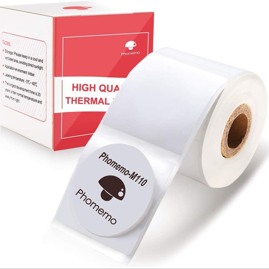 Phomemo Multi-Purpose Self-Adhesive Round Label for Phomemo M110 Clear Picture and Fast Strong Adhesion