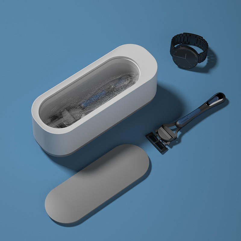 Máquina de limpieza por ultrasonidos, limpiador de lavado por vibración de alta frecuencia de 45000Hz, joyería, gafas, reloj, anillo, limpiador de dentaduras postizas