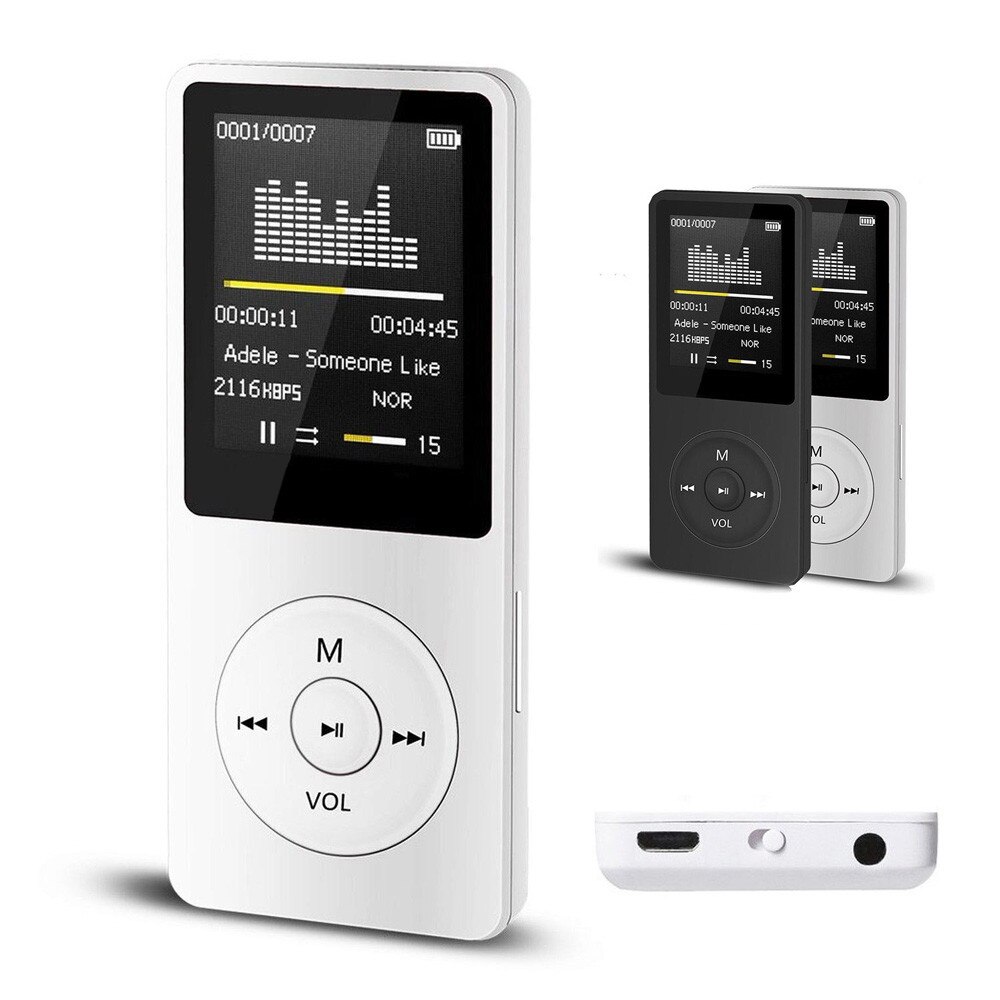 Tragbarer  mp3 mp4- spieler-walkman mit lcd-bildschirm, fm-radio, videospielen, filmen, musikwiedergabe und aufnahmefunktion, ultradünner tf-kartenleser