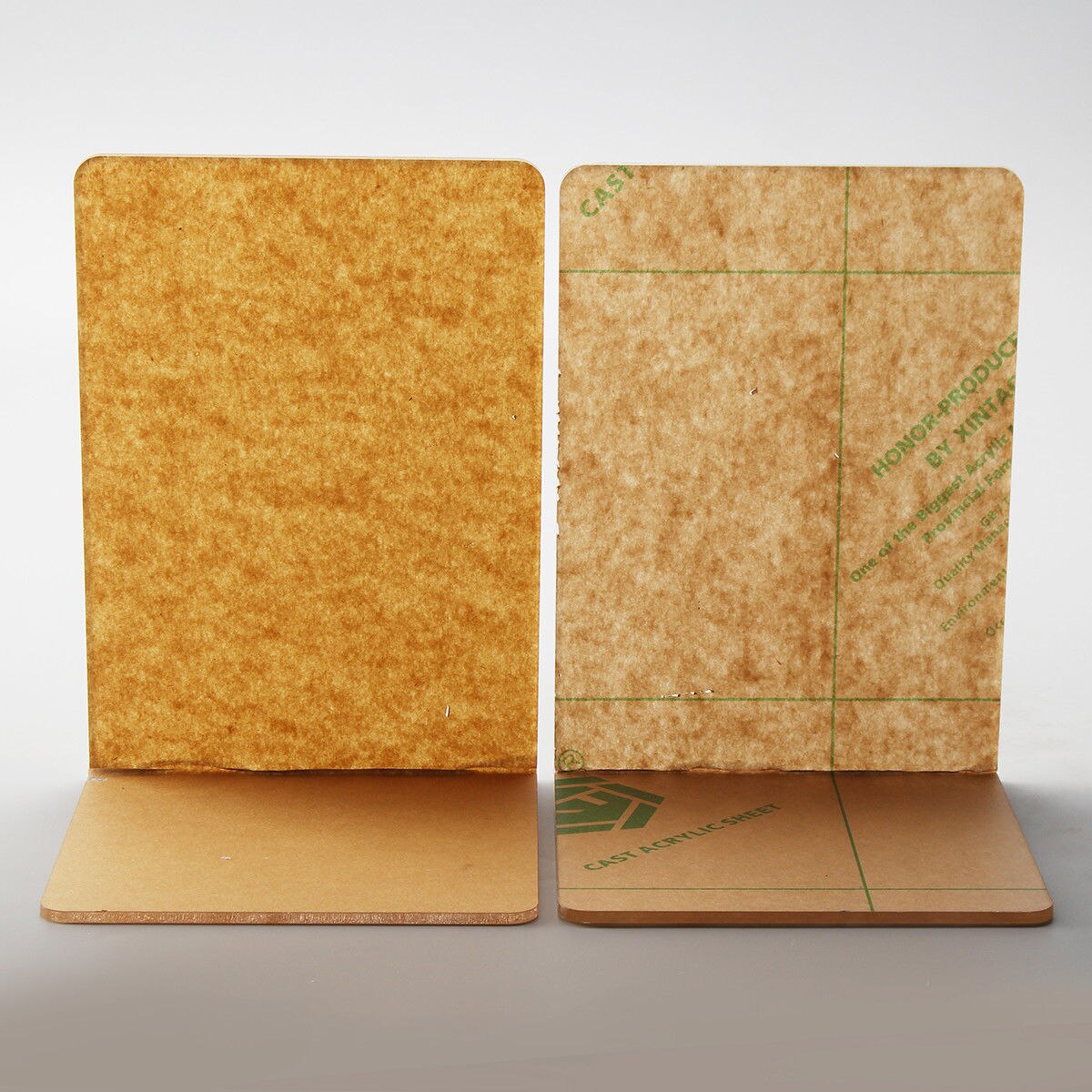 Acrylic Bookend Book Ends Stand Supportor Holder Shelf Bookrack Home Office S/M