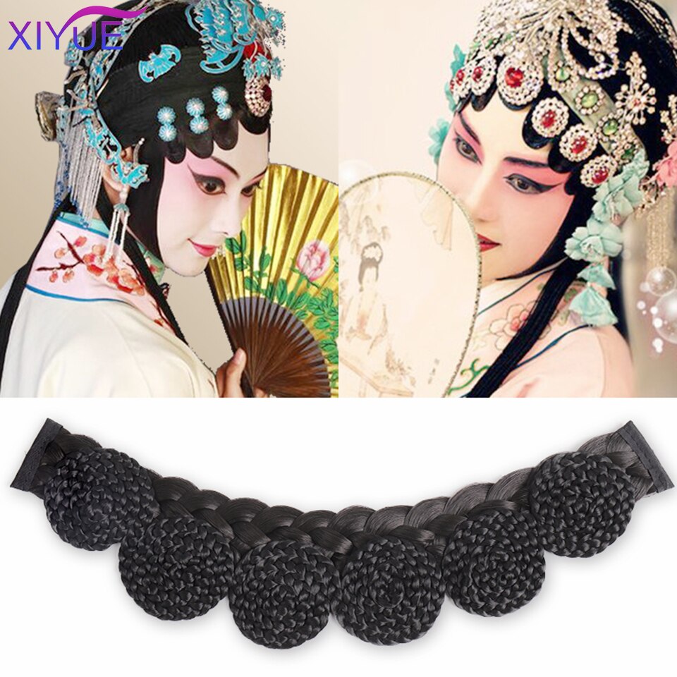 Xiyue Retro Pruik Cheongsam Hand Push Rimpel Pruik Vrouwelijke Republikeinse Stijl Kapsel Grote Golf Op Het Strand Styling Pony Haar stuk