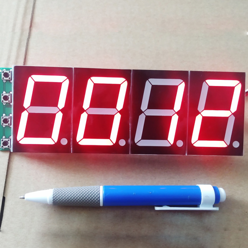 1.8 inch groot scherm digitale buis module/vier-bit single-chip ontwikkeling en digitale display circuit board